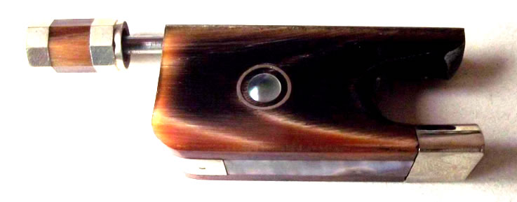 Red Oxhorn cello bow frog